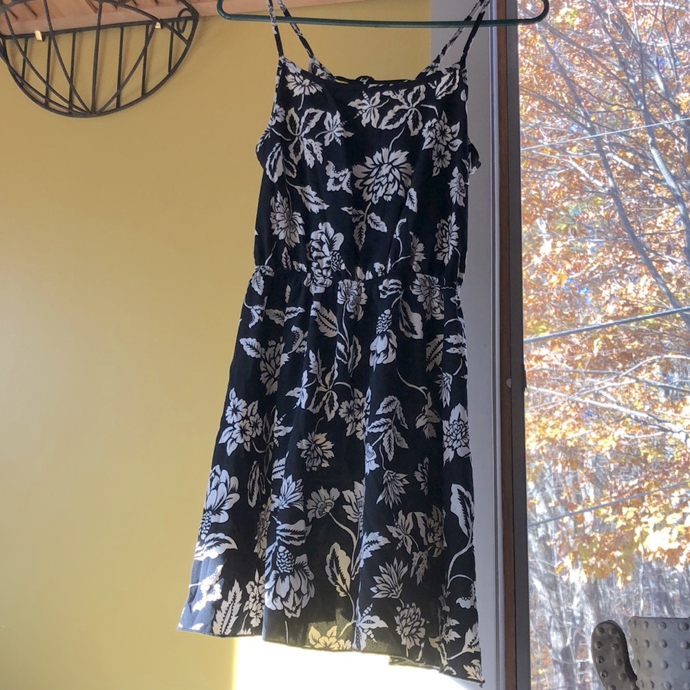 Cute floral black dress